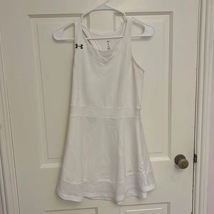 Under armor white tennis dress size small